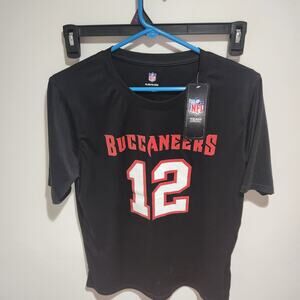 NFL Team Apparel Tom Brady #12 Tampa Bay Bucs Buccaneers Jersey T-shirt Size XL